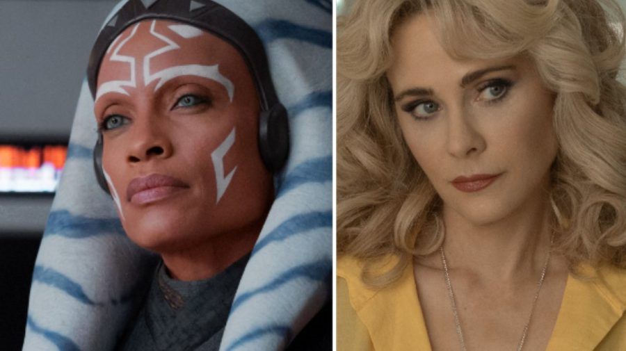 "Ahsoka" mit Rosario Dawson (l.) und "Physical" mit Neuzugang Zooey Deschanel sind nur zwei der Titel, die im August erscheinen. (lau/spot)
