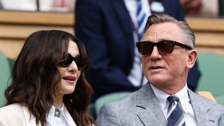 Daniel Craig und seine Frau Rachel Weisz beim Herren-Finale von Wimbledon. (dr/spot)