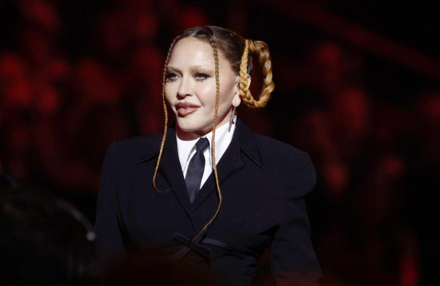 Madonna speaks onstage during the 65th GRAMMY Awards - Getty BangShowbiz