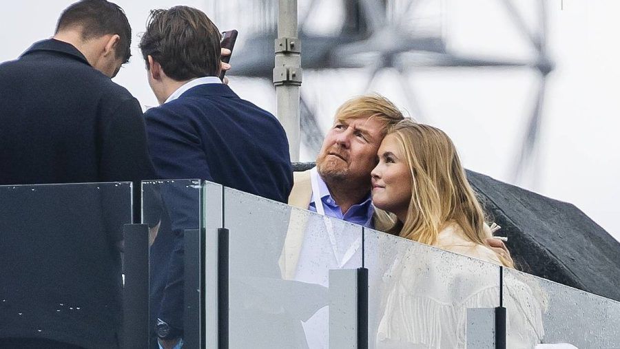 Willem-Alexander und Amalia in Zandvoort. (jom/spot)