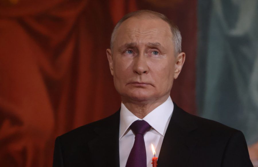 Vladimir Putin - April 2023 - Neck Scar - Getty Images BangShowbiz