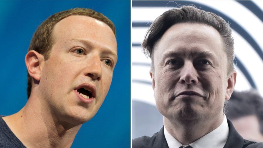 Mark Zuckerberg (l.) und Elon Musk: Kommt es wirklich zum Käfigkampf der Tech-Milliardäre? (wue/spot)