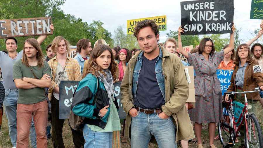 "Die unheimliche Leichtigkeit der Revolution": Franka (Janina Fautz) und Stefan (Ferdinand Lehmann). (cg/spot)