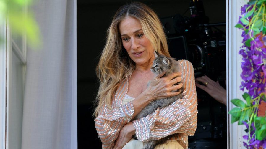 Sarah Jessica Parker bei den Dreharbeiten zu "And Just Like That..." (jom/spot)