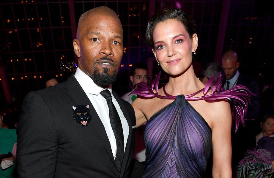 Jamie Foxx and Katie Holmes - May 2019 - Met Gala - Getty BangShowbiz