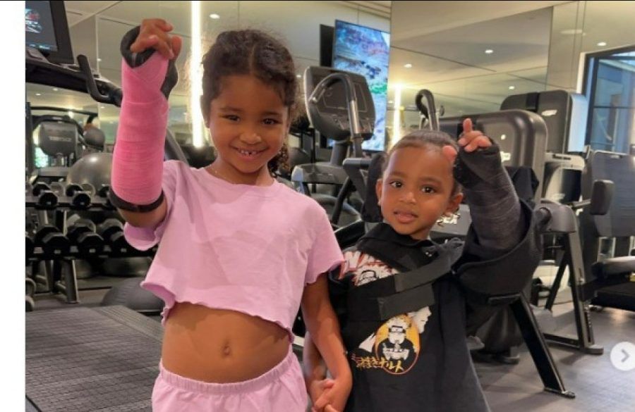 True Thompson and Psalm West matching casts Aug 2023 Instagram ONE USE BangShowbiz