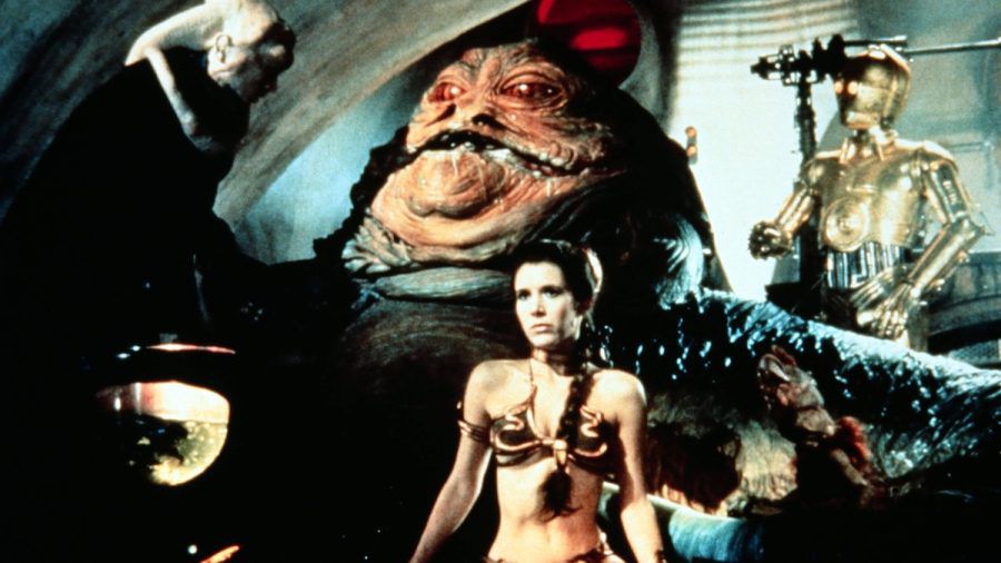 Prinzessin Leias (Carrie Fisher) berühmtes "Sklavenoutfit" aus "Die Rückkehr der Jedi-Ritter" steht zum Verkauf. (smi/spot)