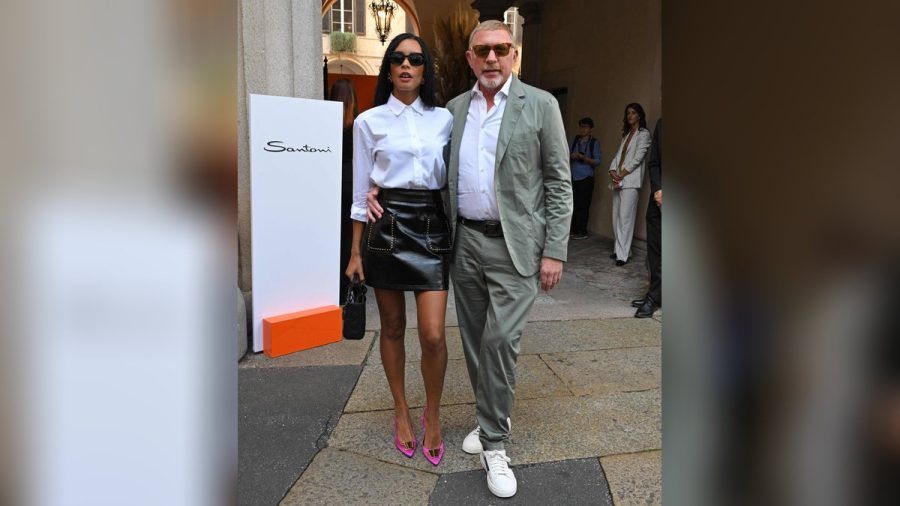 Lilian de Carvalho Monteiro und Boris Becker in Mailand auf der Fashion Week. (hub/spot)