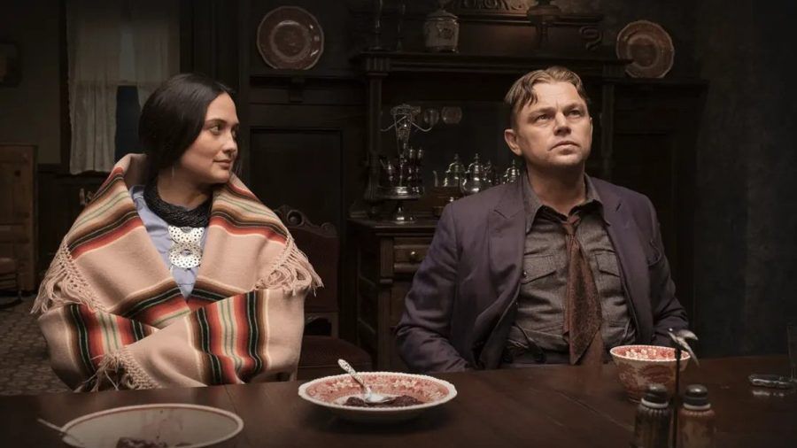 Lily Gladstone und Leonardo DiCaprio in "Killers of the Flower Moon". (ncz/spot)