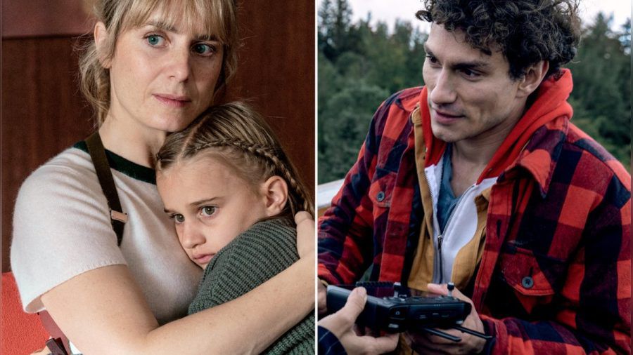 "Tatort: Blinder Fleck": Die junge Zeugin Ella Perrier (Maura Landert) traut nur ihrer Retterin Kommissarin Isabelle Grandjean (Anna Pieri Zuercher). Der Vogelbeobachter Luka Gasser (Nicola Perot) liefert mit seiner Drohne wertvolle Hinweise. (ili/spot)