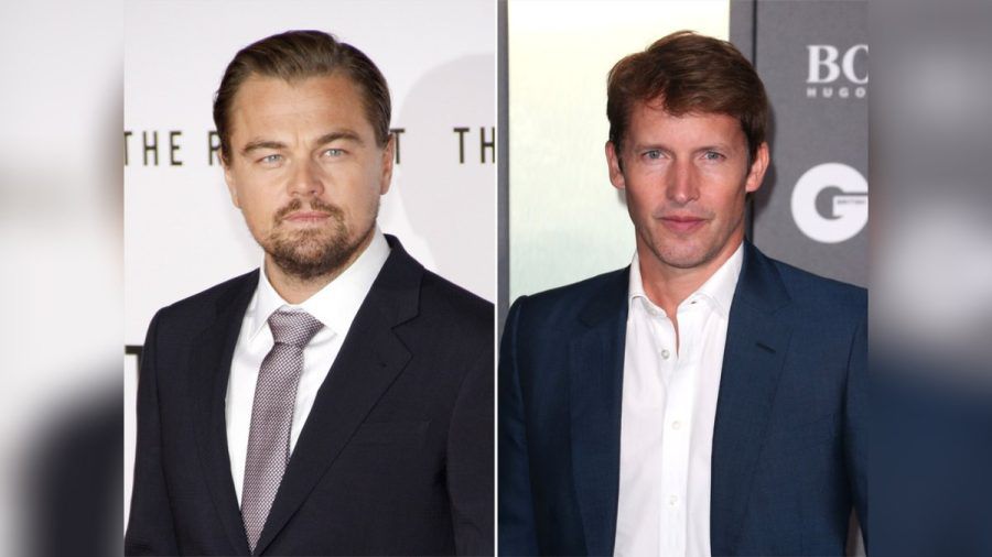 Leonardo DiCaprio (l.) und James Blunt machen in Luxus-Öko-Sneaker. (smi/spot)