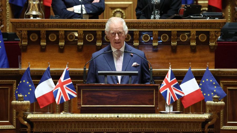 König Charles III. am zweiten Tag seines Frankreich-Besuchs. (stk/spot)