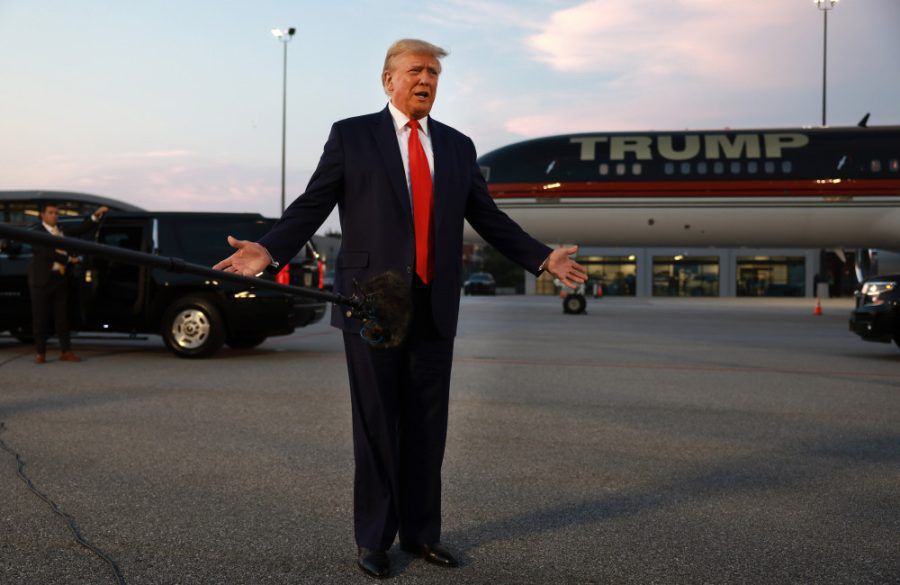 Donald Trump - August 2023 - Georgia Arrest - Getty Images BangShowbiz