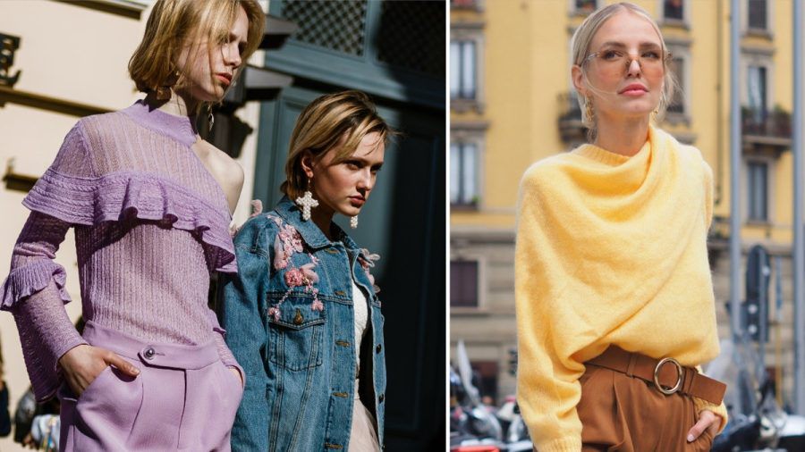 Es geht Richtung Herbst: Diese Mode-Styles kehren jetzt zurück - unter anderem Pastellfarben wie Lavender oder Butter. (the/spot)