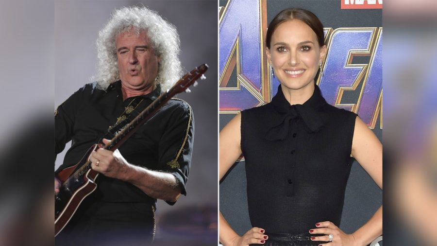 Queen-Gitarrist Brian May und Marvel-Star Natalie Portman haben mehrere Talente. (smi/spot)