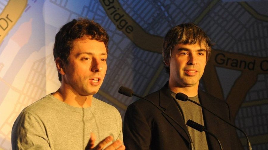 Sergey Brin (l.) und Larry Page gründeten vor 25 Jahren Google. (stk/spot)