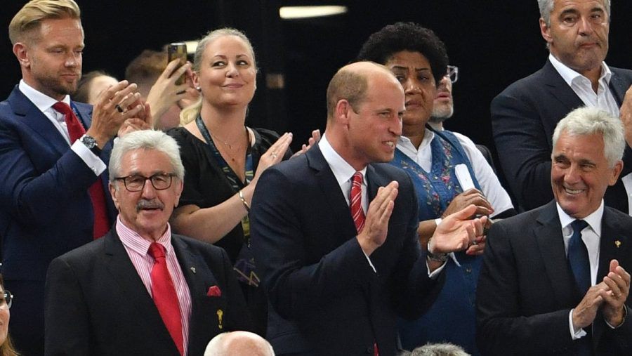 Prinz William bei der Rugby-WM in Frankreich. (hub/spot)