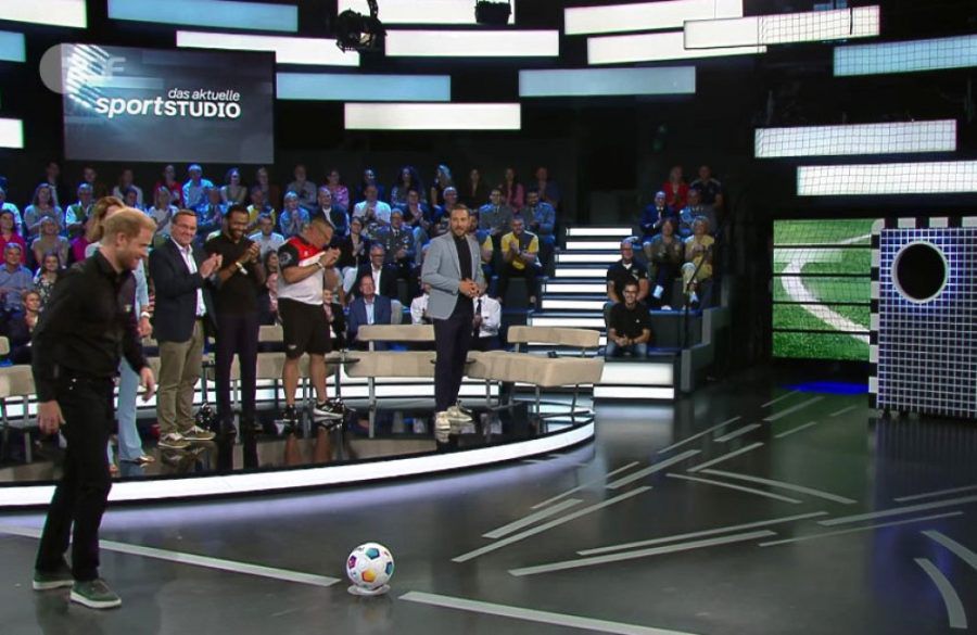 Prince Harry Penalty Shootout on German TV - ZDF BangShowbiz