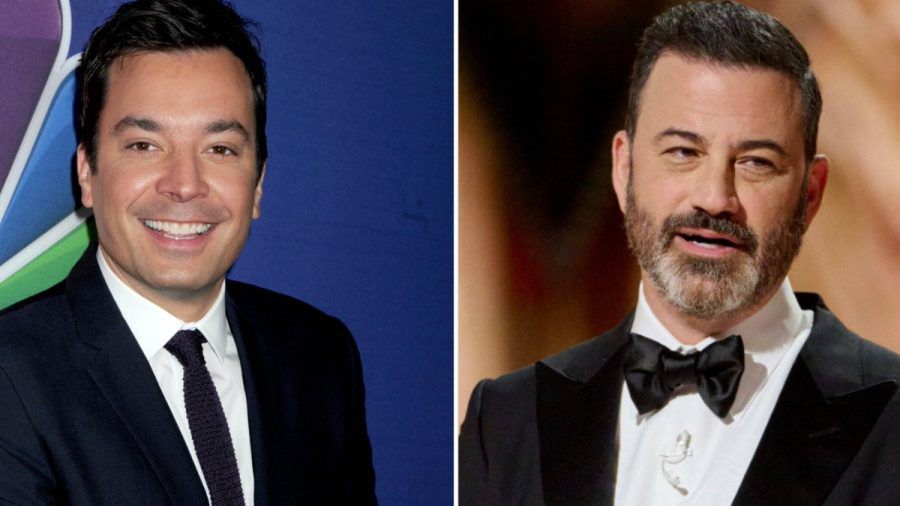 Jimmy Fallon (li.) und Jimmy Kimmel sind ab nächster Woche wieder im US-Fernsehen zu sehen. (lau/spot)
