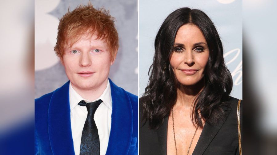 Ed Sheeran singt für Courteney Cox. (smi/spot)