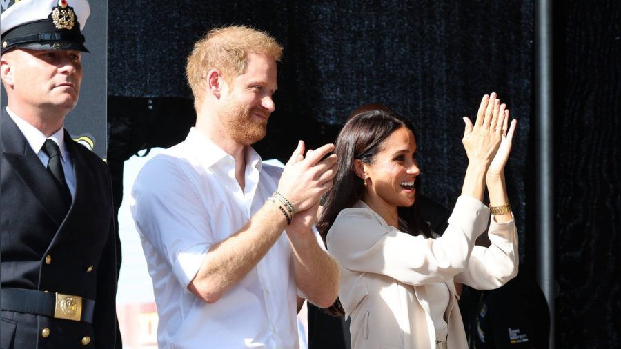 Prinz Harry und Herzogin Meghan in Düsseldorf. (hub/spot)