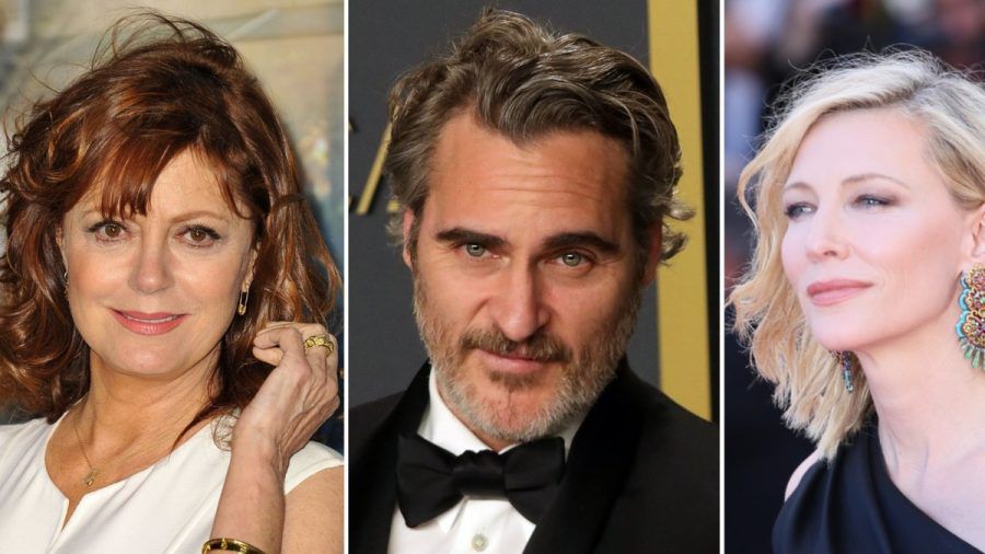 Susan Sarandon, Joaquin Phoenix und Cate Blanchett (r.) unterzeichneten den offenen Brief an Joe Biden. (dr/spot)