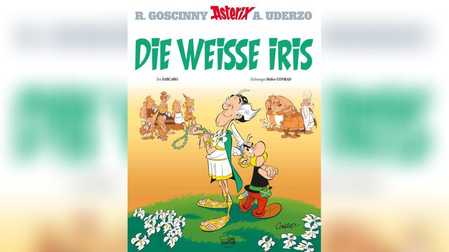 Das offizielle Cover des 40. "Asterix"-Abenteuers "Die Weiße Iris", das am 26. Oktober erscheint. (hub/spot)