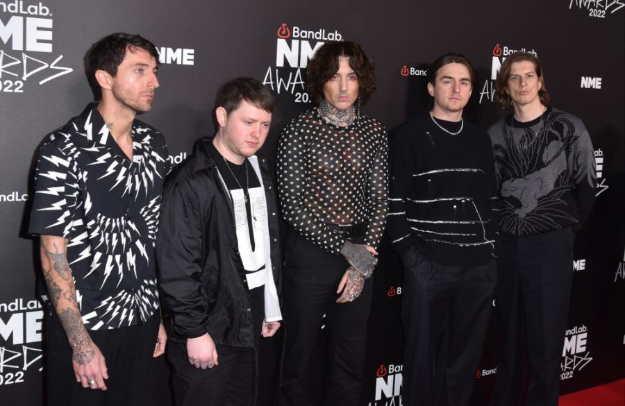 Bring Me The Horizon - Oli Sykes - FEB 22 - Famous - NME Awards 2022 BangShowbiz