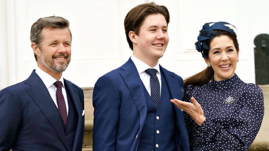 Prinz Christian (m.) ist der älteste Sohn von Kronprinz Frederik und Kronprinzessin Mary. (wue/spot)