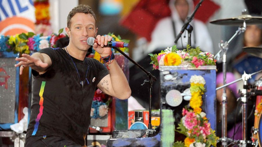 Coldplay-Frontmann Chris Martin bei einem Auftritt in New York City. (hub/spot)