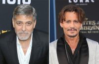 Sowohl George Clooney (l.) als auch Johnny Depp wirkten zu Beginn ihrer Karrieren in Horrorfilmen mit. (stk/spot)