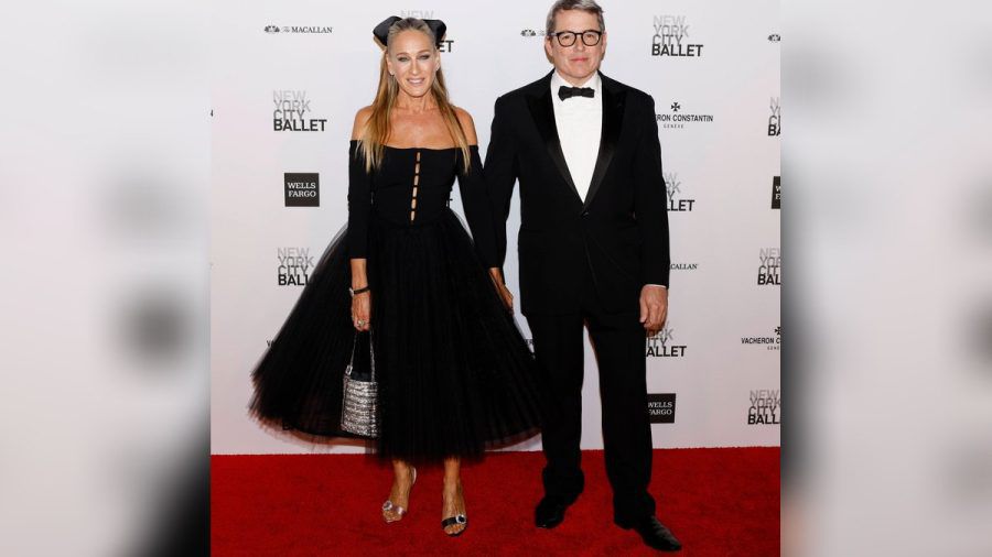 Sarah Jessica Parker mit Ehemann Matthew Broderick in New York. (che/spot)