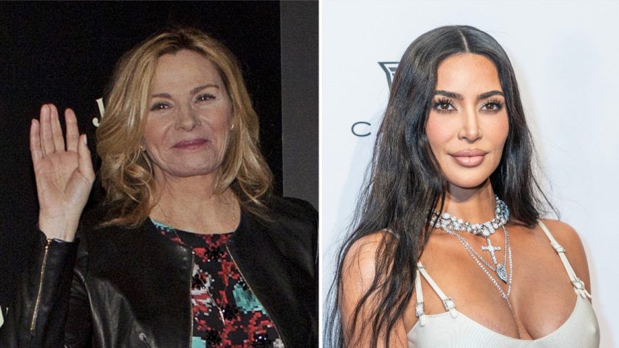 Kim Cattrall (li.) begeisterte Kim Kardashian mit ihren Modelqualitäten. (jom/spot)