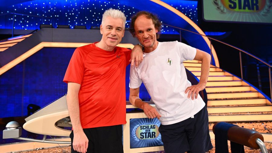 Michael Mittermeier (l.) und Olaf Schubert duellierten sich am Samstag bei "Schlag den Star". (ncz/spot)