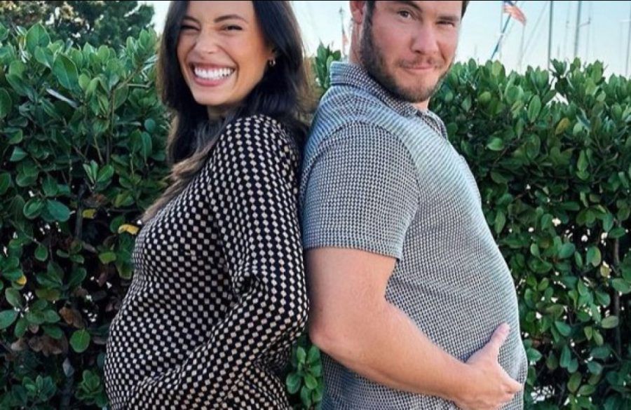 Chloe Bridges And Adam DeVine - Pregnancy Announcement - Instagram - October 2nd 2023 BangShowbiz