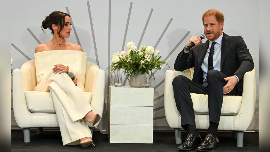 Harry und Meghan beim Gipfeltreffen ihrer Archewell Foundation. (jom/spot)