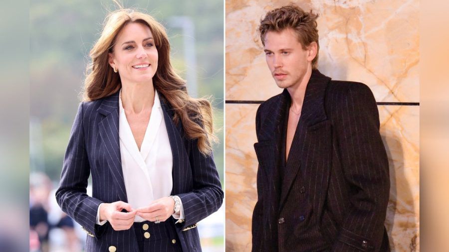 Auch Prinzessin Kate und Austin Butler sind dem Nadelstreifen-Trend verfallen. (eee/spot)
