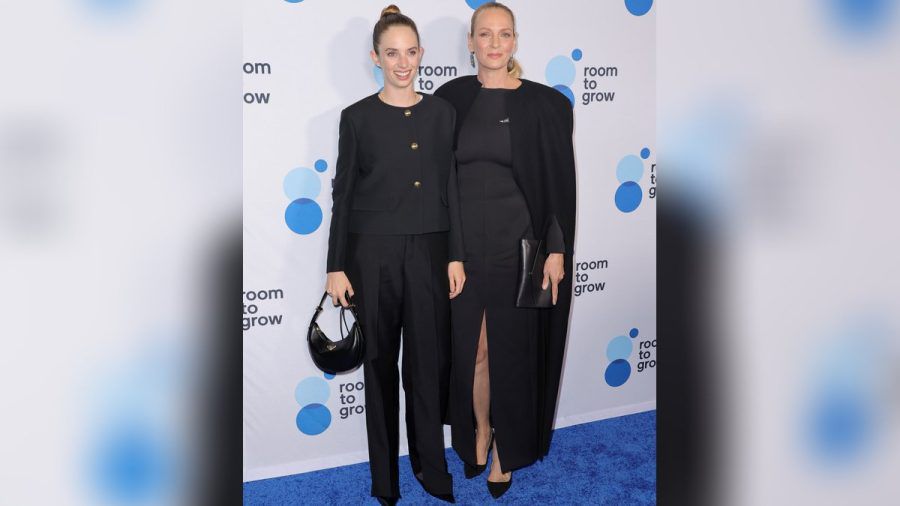 Uma Thurman und Maya Hawke bei ihrem Auftritt in New York. (hub/spot)