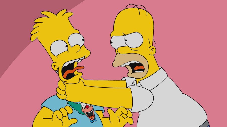 Homer Simpson (r.) wird Sohn Bart (hier in einer in der Zukunft spielenden Folge) weiter würgen. (smi/spot)