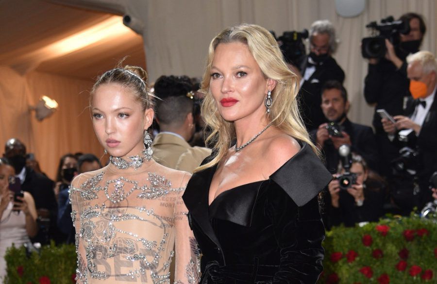 Kate Moss Lila Grace Moss - The Met Gala, New York City, 2 May 2022 - Avalon BangShowbiz