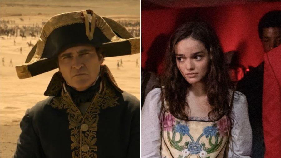 Joaquin Phoenix als Napoleon Bonaparte und Rachel Zegler als neues Tribut. (stk/spot)