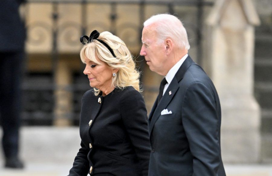 President Joe Biden and Jill Biden -  State Funeral of Queen Elizabeth II - Getty BangShowbiz