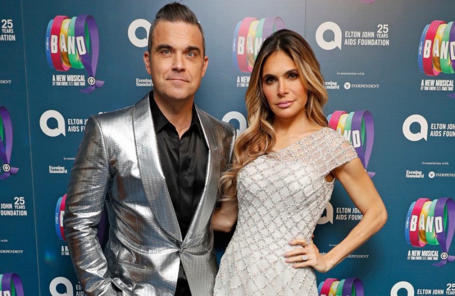 Robbie Williams and Ayda Field - Theatre Royal Haymarket 2018 - Getty BangShowbiz