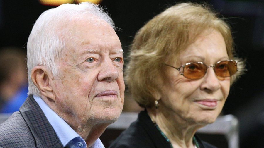 Jimmy Carter und Rosalynn Carter im Jahr 2018 in Atlanta. (wue/spot)