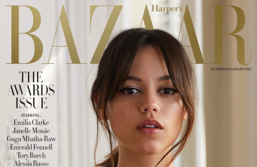 Jenna Ortega Nov 2023 ONE USE Must credit Harper’s Bazaar UK/ Agata Pospieszynska BangShowbiz