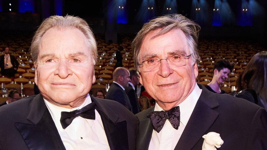 Fritz Wepper mit Bruder Elmar Wepper bei einem gemeinsamen Auftritt in München. (hub/spot)