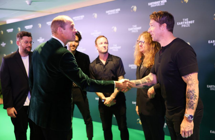 Prince William meets OneRepublic November 2023 Getty BangShowbiz