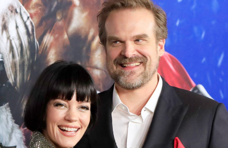 Lily Allen and David Harbour - 2022 Violent Night Los Angeles Premiere - Avalon BangShowbiz