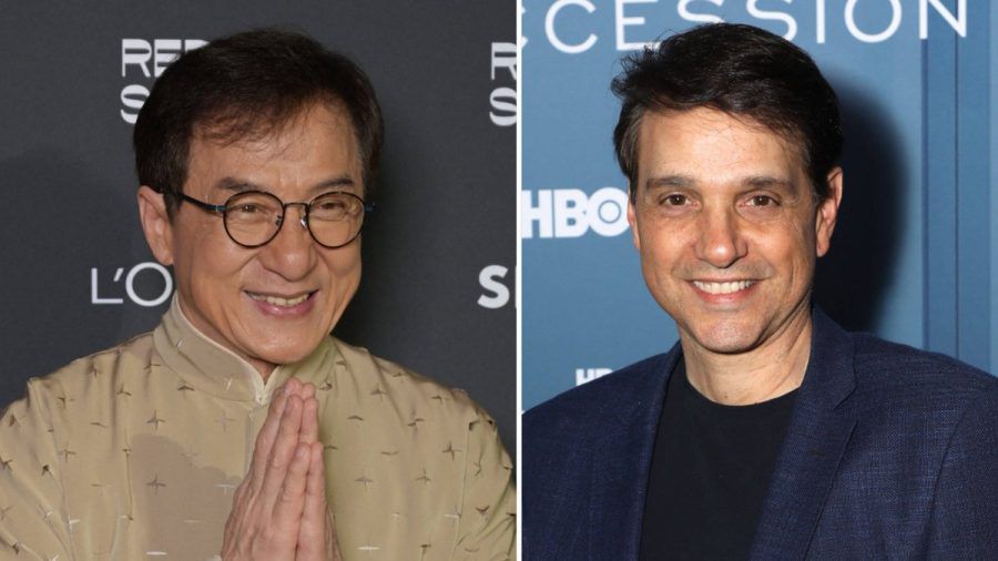 Jackie Chan und Ralph Macchio (r.) stehen gemeinsam für eine Kino-Fortsetzung von "Karate Kid" vor der Kamera. (lau/spot)