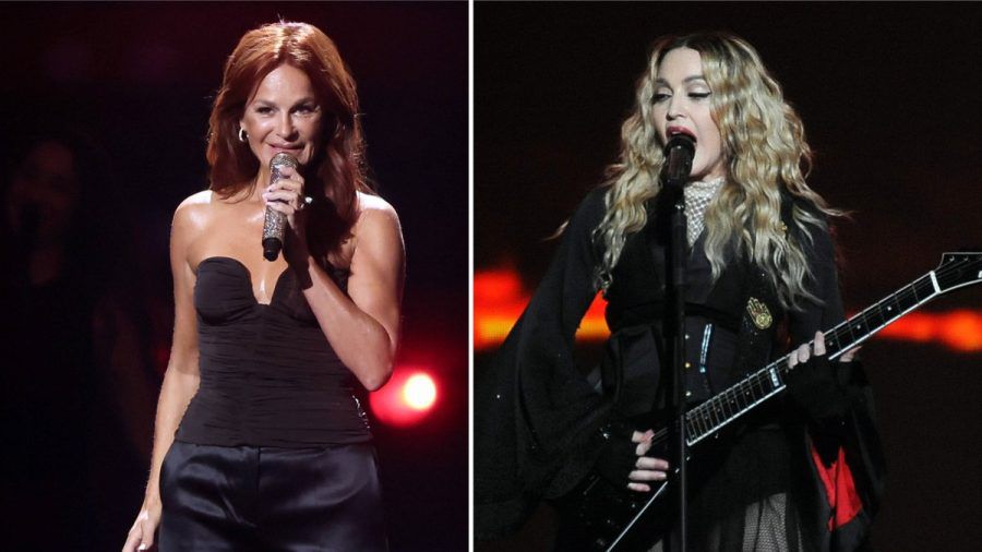 Andrea Berg (li.) hat in den Deutschen Charts mehr Nummer-eins-Alben als Madonna. (jom/spot)